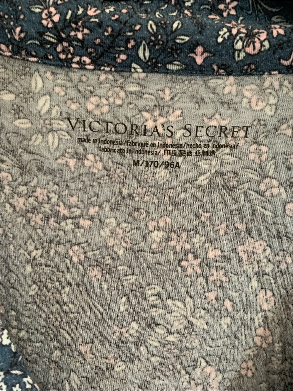 Victoria's Secret Dusty Blue Floral Nightgown - Picture 2 of 5